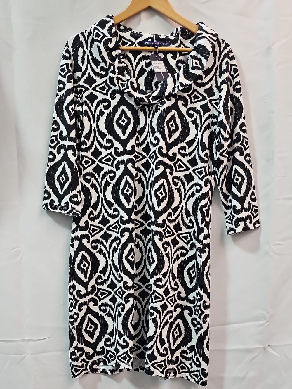 BARBARA ERICKSON IKAT GEOMETRIC DESIGN DRESS BFPM-09-150